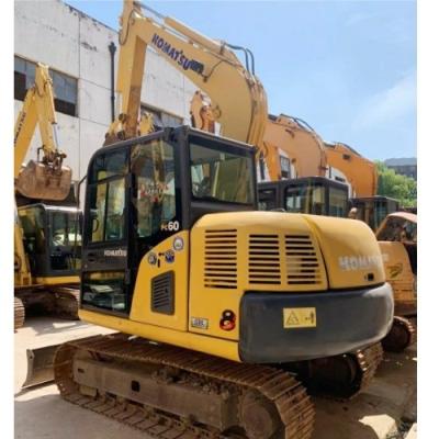 China 0.37m3 tweedehands Komatsu PC60 8 graafmachine met 6000kg machinegewicht Te koop