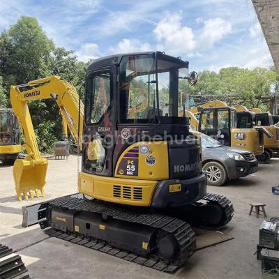 China Original Komatsu PC56 PC55 PC56-7 PC60 PC70-8 Second Hand Excavator with Hydraulic Valve for sale