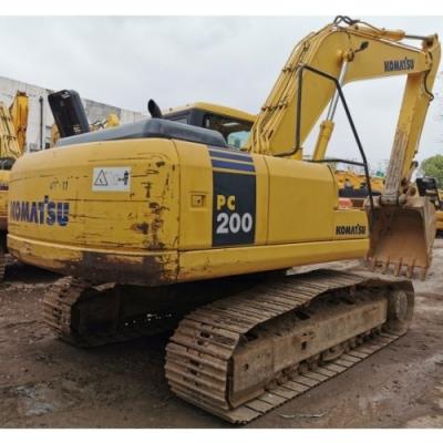 China Used Komatsu PC200 Crawler Excavator with 0.8m3 Bucket Capacity and Original Color for sale