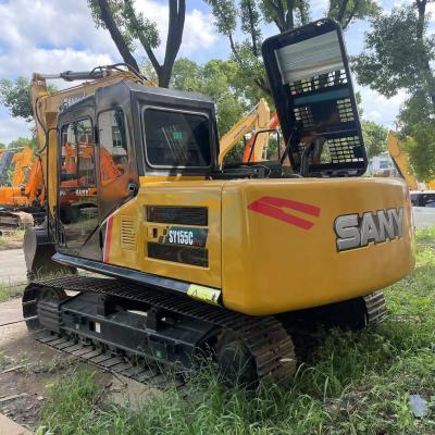 China ISUZU Engine Sany 155C 15T Used Excavators With High Working Efficiency for sale