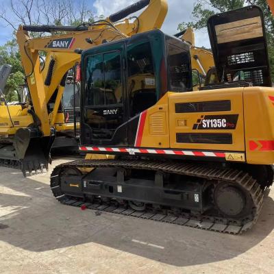 Cina 13500KG Sany Sy 135 C Pro Excavator di seconda mano con elevata efficienza di lavoro in vendita