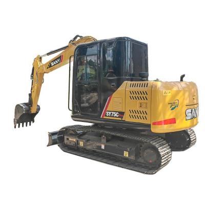 China used Excavators SANY 75C with high quality and low price on hot sale in shanghai for sale