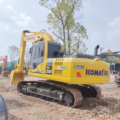 China 20 Ton PC200 Used Komatsu PC200 8 Hydraulic Crawler Excavator 200 Original Color for sale