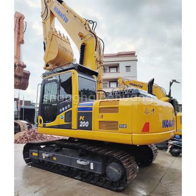 China 0.8m3 Second Hand Komatsu PC200 Excavator With Original Color And 19900kg Operating Weight for sale