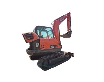 China 6 Ton Used DH60 Mini Excavator With DX60 And Original Hydraulic Cylinder for sale