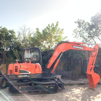 China Doosan DX75 DH80 Mini Graafmachine Originele kleur Gebruikte Doosan DX55 Werktijden 0-2000 Te koop