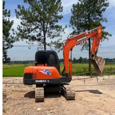 China DH60-7 Doosan mini graafmachine met 0.2m3 emmercapaciteit 5550KG Te koop