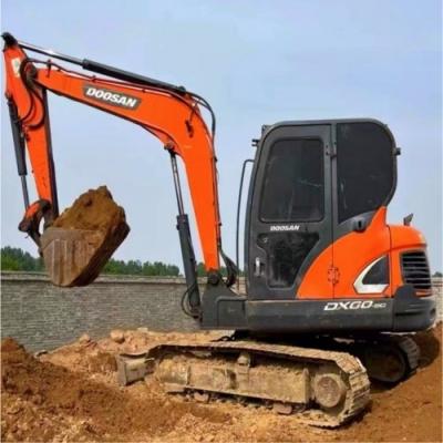 China 0.21m3 Doosan Dx60 Gebruikte graafmachine originele kleur 5700KG YANMAR motor Te koop