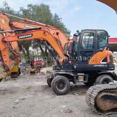 China Originele Hydraulische Cylinder DOOSAN DX60w Wheel Excavator Met 0,21m3 Bucket Capacity Te koop