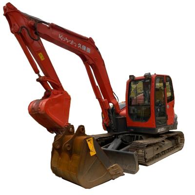 China 8000 KG Kubota185-3 Excavadora com capacidade de balde de 0,35m3 e construção de aço leve à venda