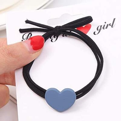 China Hair Tie Heart-Shaped Hair Clip Fits Baby's Valentine's Day Hairpin for sale