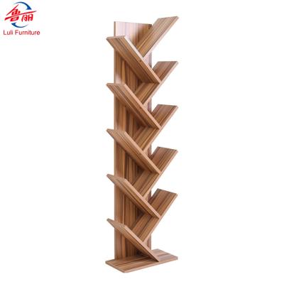 China Eco - Friendly Modern Simple Wooden Shelf Tree Shaped Bookcase for sale