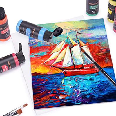 China Modern 11*14 Inch White Cotton Canvas Panel 100% Cotton White Boards Panels Painting Set for sale