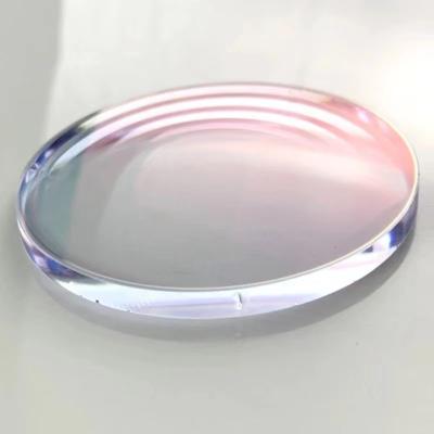 China Lab vision RX glasses lenses prescription coating lens single lens 1.74 HMC asp UV400 anti reflection for sale