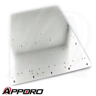 China APPORO CNC Customized Customized Manufacture Manufacturer Clear Milling Aluminum Alloy 6061 Alodine With Holes Base Mount Flat Panel Plate for sale