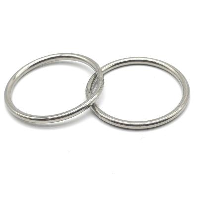 China Mechanical Hardware Customize Various Sizes Marine Grade Welded Round O Ring Stainless Steel Ring for sale