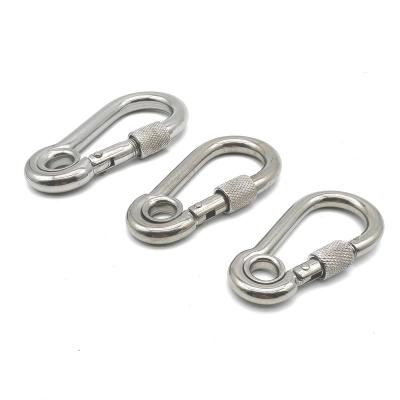 China Health Care Lifting Ring Safety Catch Style Wear Resistance Grade Customization Stainless Steel Standard Spring Buckle for sale