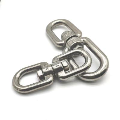 China Mechanical Hardware Double Ended Rotation Used For Universal Pet Chains Rotating Ring Preventing Knots 304 Swivels Ring for sale