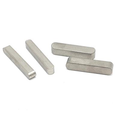 China Industry square rectangle circular at both ends high hardness not easy to rust stainless steel flat head pin for sale