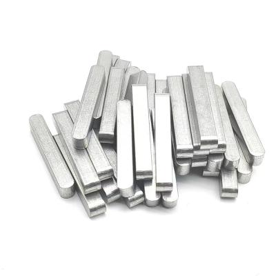 China Industry circular at both ends square rectangle anti-corrosion high low temperature stainless steel flat head pin for sale