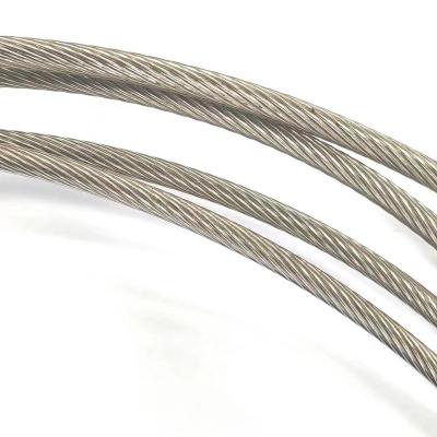 China Multi Application Safety Woven Cable Galvanized Ethylene Coating Polyfluoroethylene Cable Metal Rope Stainless Steel Coating Wire Rope for sale