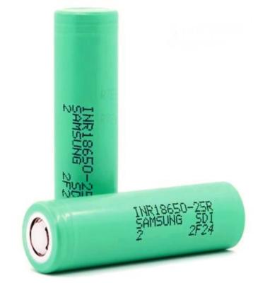 China High quality rechargeable toys 25r 3.7v 2500mah lithium battery 18650 battery for Samsung 25r for sale