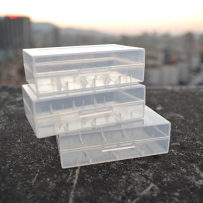 China PVC New Arrival 2x20700/21700 Battery Case 2x20700/21700 Plastic Transparent White Battery Case for sale