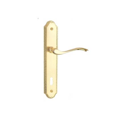 China Furniture & Factory New Style Hotel Door Modern Plate Handle Series Zinc Alloy Door Handle for sale