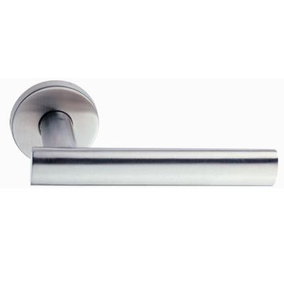 China Door provide all kinds of entry door handle, fire rate door handle stainless, interior door handle satin finish for sale