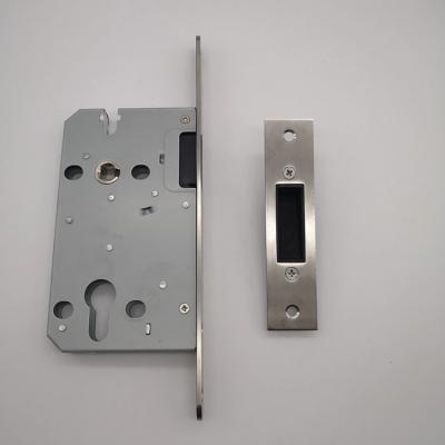 China Satin Wood Nickel Door Magnetic Mortise Lock For Bathroom 7250/5850/5845/7255 Function for sale