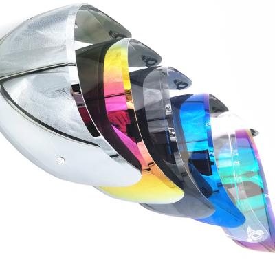 China Hot Sale Scratch Resistance Motorcycle Helmet Visor Customize Motorcycle Helmet With Inner Lens for sale