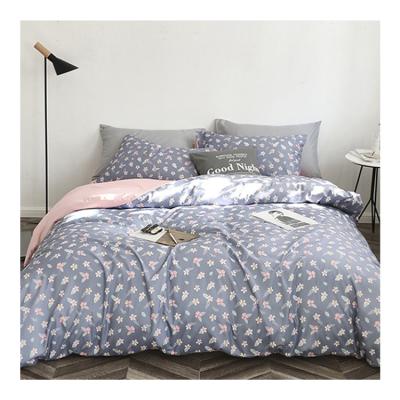 China Hot Selling Nondisposable Customized Printed Pattern Bedspread Set Sheet Bedding Set for sale