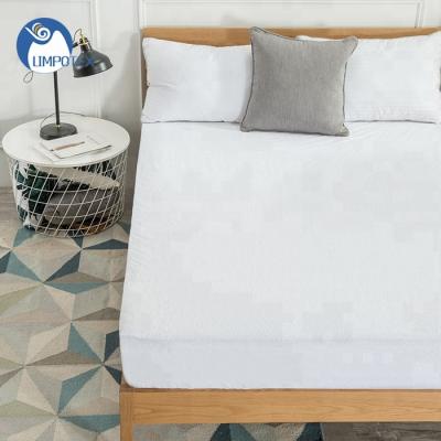 China Clean And Comfortable 80% Anti Dust Mite Stain Resistant Cotton 20% Polyester Terry Fabric Mattress Protector for sale