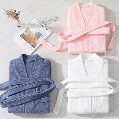 China Custom Organic Cotton Terry Bathrobe High Quality Soft Comfortable QUICK DRY Unisex Bathrobe for sale