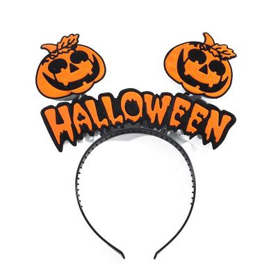 China 2021 Party Halloween Carnival Pumpkin Headbands Cosplay Devil Headband Hair Accessories for sale