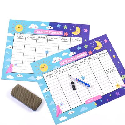 China Eco Friendly Hot Popular Dry Erase Magnet Calendar Fridge Planner Products A3 Size Magnetic Whiteboard Roll for sale