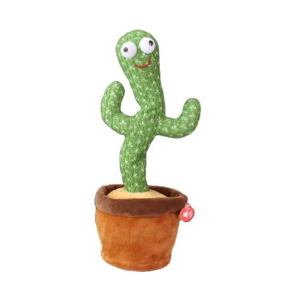 China 2021 Modern Hot Selling Singing Saxophone Dancing Cactus Toys Electric Dancing Cactus Plush Recording Toy for sale