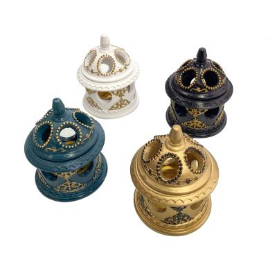 China 2021 Arabs New Tower Form Resin Style Arab Censer for sale