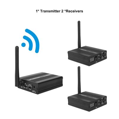 China TP-WIRELESS 2.4GHz rf Digital Wireless Audio Transceiver Audio Transmitter and Receiver for Home Theater TP-WT02 for sale