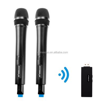 China Wireless UHF UHF Microphone Professional For Karaoke for sale