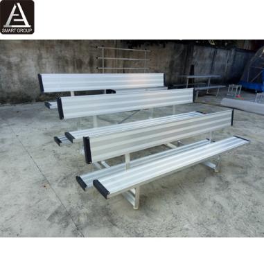 China Aluminum Alloy 6061-T6 3 Tiers 7' Backrest Aluminum Bleachers For Sale for sale