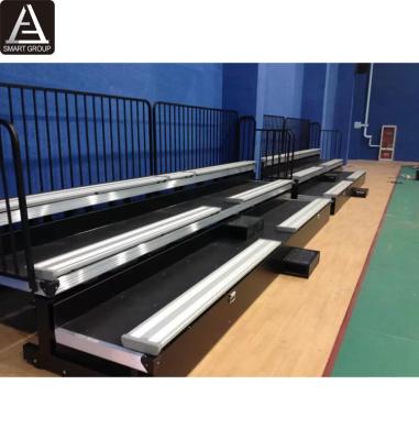 China Stadium 30 Seats Sports Retractable Bleachers Bleachers With Telescopic Aluminum Plank Chair Bleachers for sale