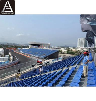 China Sports.venues 32 rows steel grandstand tiered bleachers posing sports meet bleachers for sale