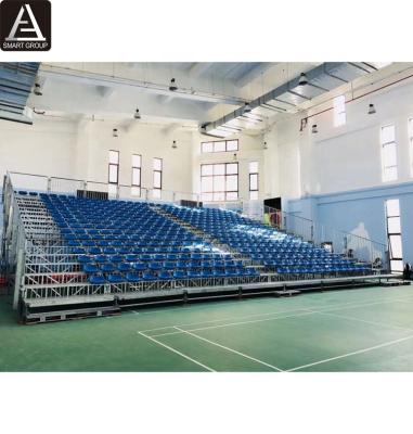 China Sports.venues 16 Tiers Grandstand Steel Bleachers Seating Badminton Field Temporary Spectacular Indoor Steel Grandstand for sale