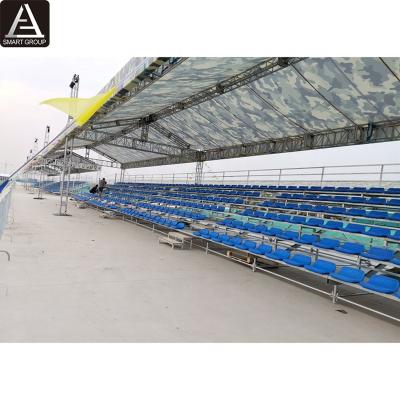 China Sports.venues 6 Tiers Grandstand Steel Bleachers Seating For Temporary Spectacular Event Steel Grandstand for sale