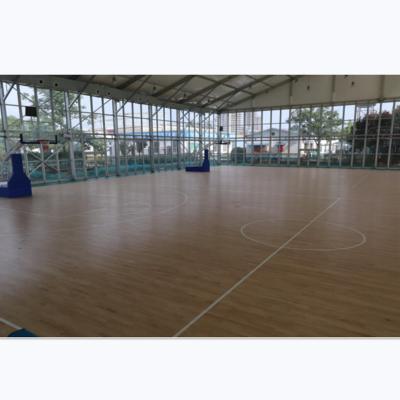 China Basketball Court Anti-Slip Wood Floor Indoor Basketball Stadium Sports Basketball Flooring Wood for sale