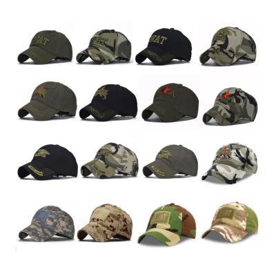 China JOINT Wholesale 5 Panels Fashion 3D Embroidery Baseball Sports Mesh Trucker Army Camouflage Cap Military Hat for sale