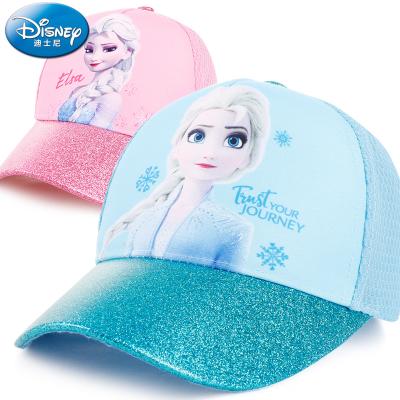 China Wholesale COMMON Kids Baseball Girls Hats Princess Print Breathable Mesh Hats for sale