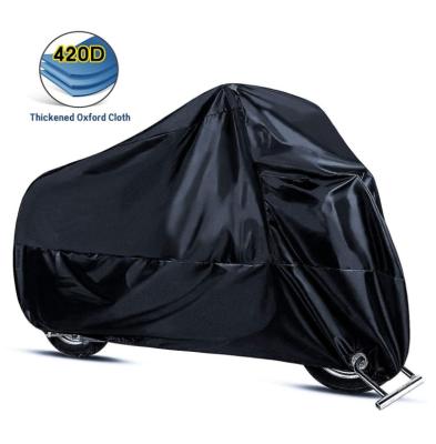 China Waterproof Heavy Duty Durable 420D Thickened Oxford Cloth Motorcycle Dust Proof Rain Proof Cover for sale