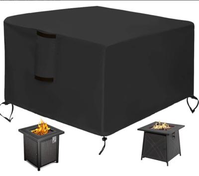 China High Quality Waterproof Silver Coating Fire Pit Outdoor Square Cover Waterproof With Nylon Handle for sale